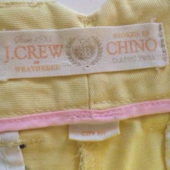 J.Crew Yellow City Fit Chino Shorts Anchor 0 - Picture 6 of 8